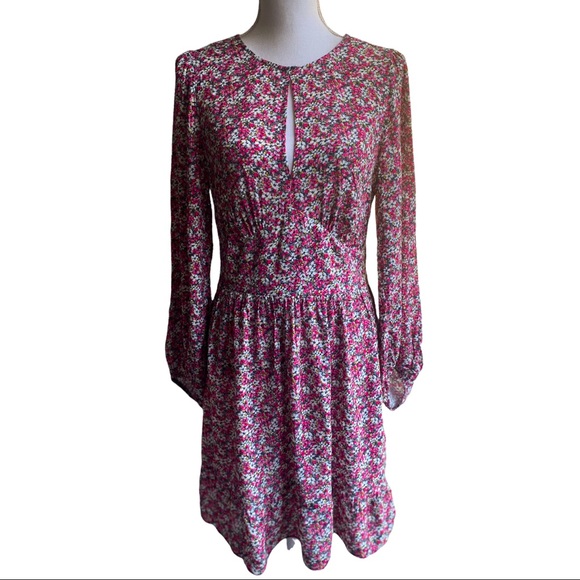 Banana Republic Dresses Banana Republic Pink Floral Dress Poshmark